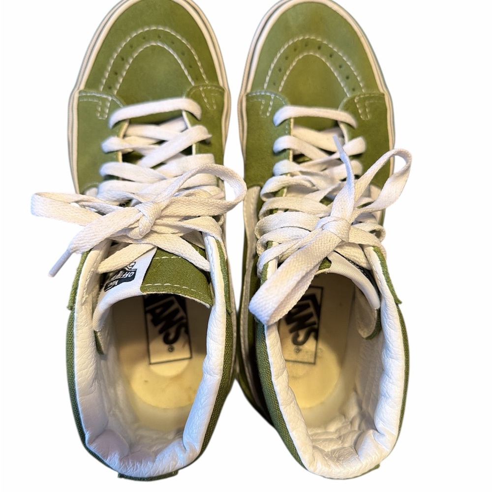 Vans Men's Olive Green High-Top Sneakers - Picture 6 of 6